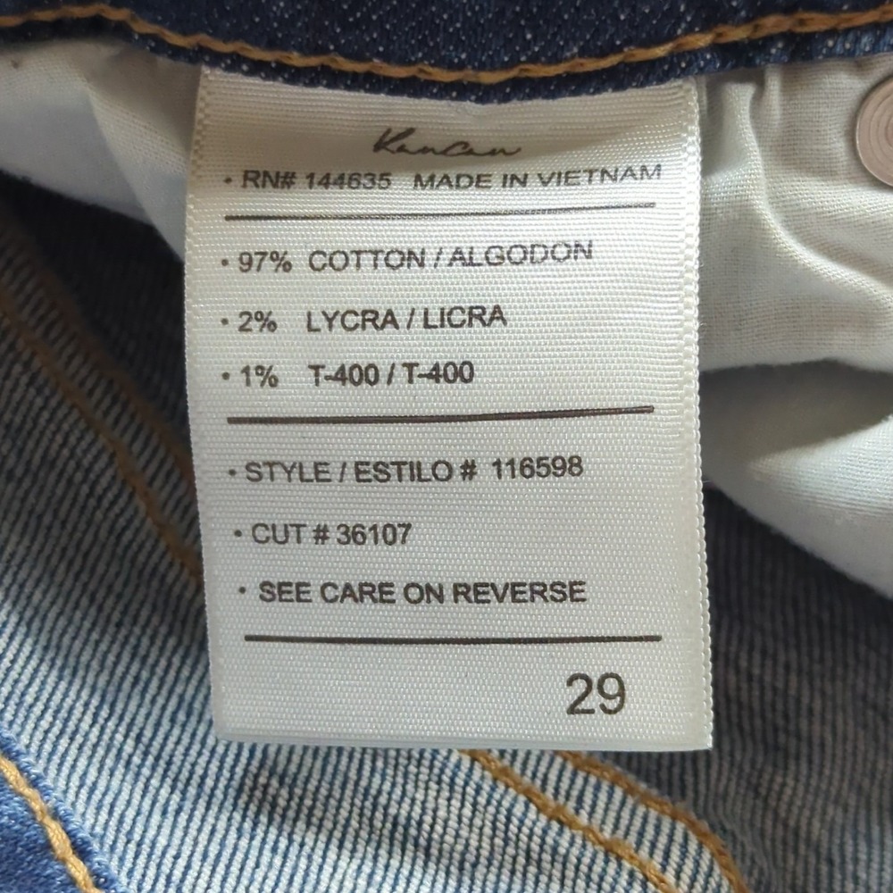 Kancan Maurice's Exclusive Jeans Distressed Stretch Sz 29 Skinny Leg Button Fly - Picture 6 of 14
